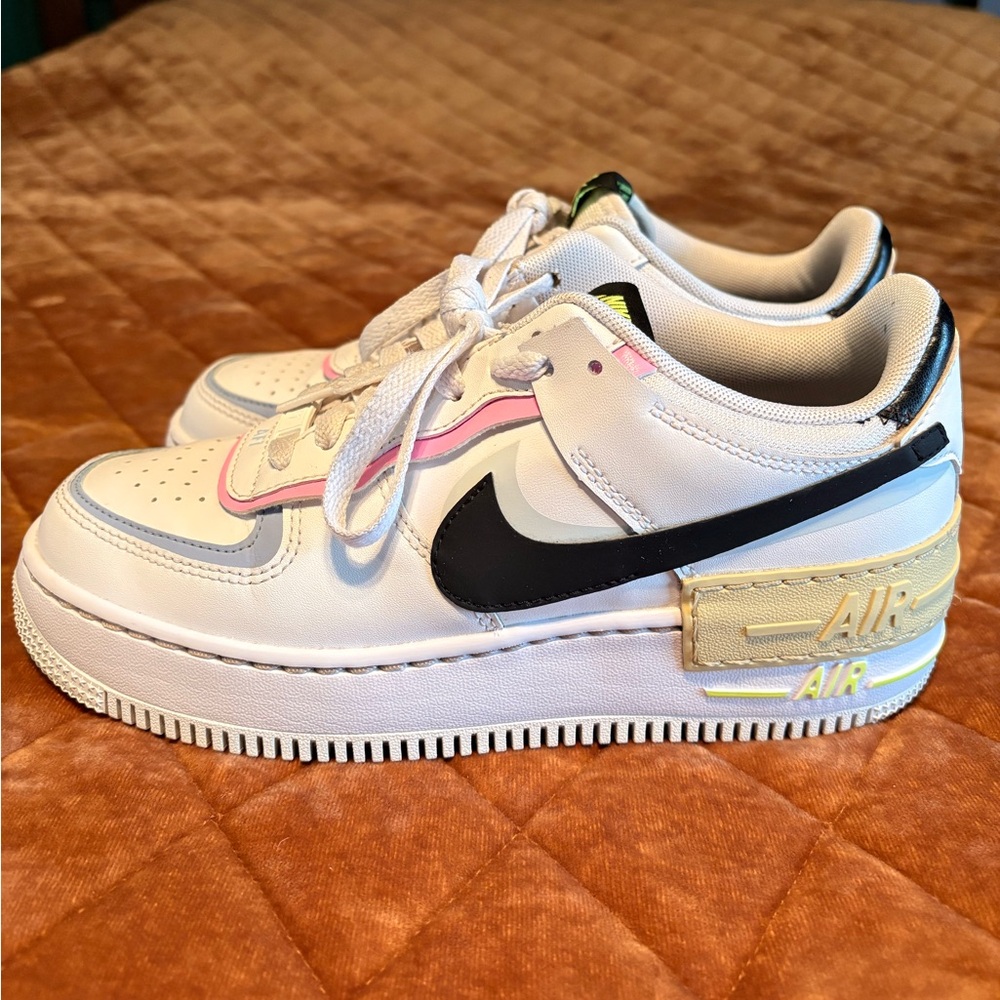 Nike Air Force 1 Shadow (white+black pastel) - Picture 3 of 9